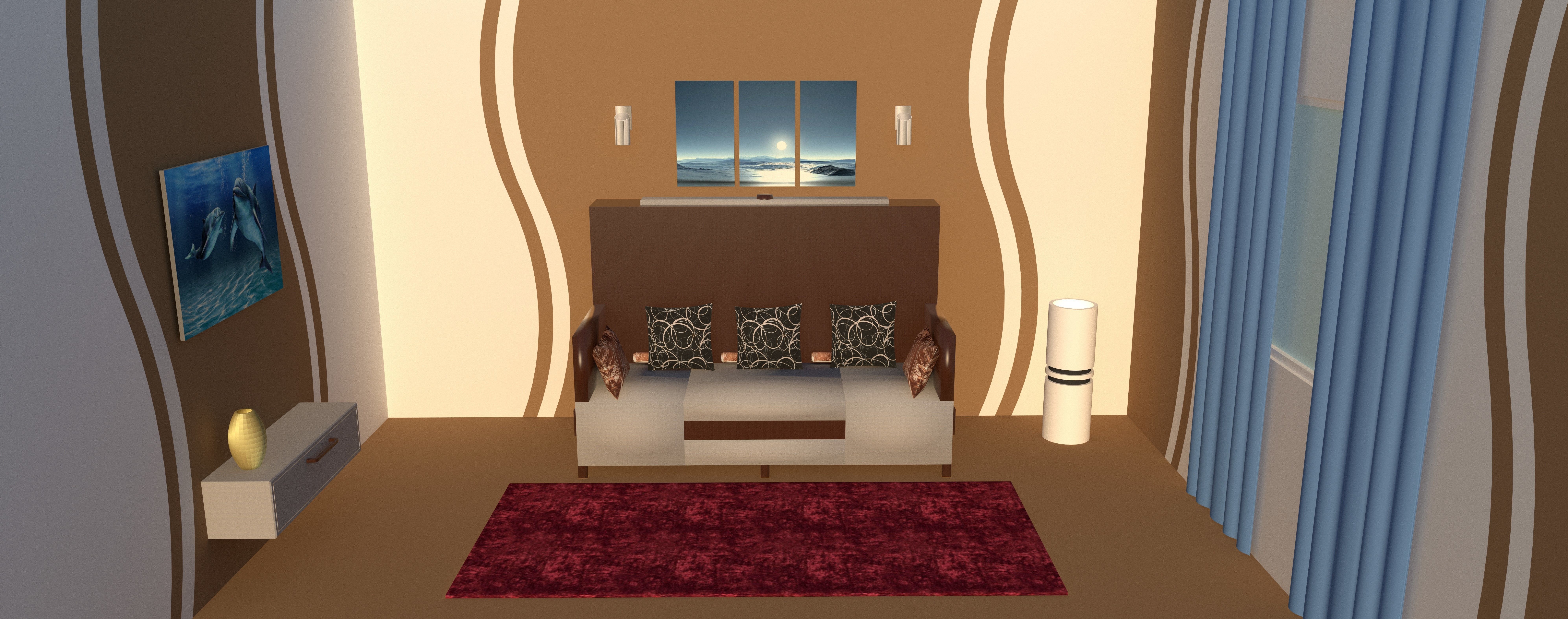 Multi purpose sofa 3D model_7