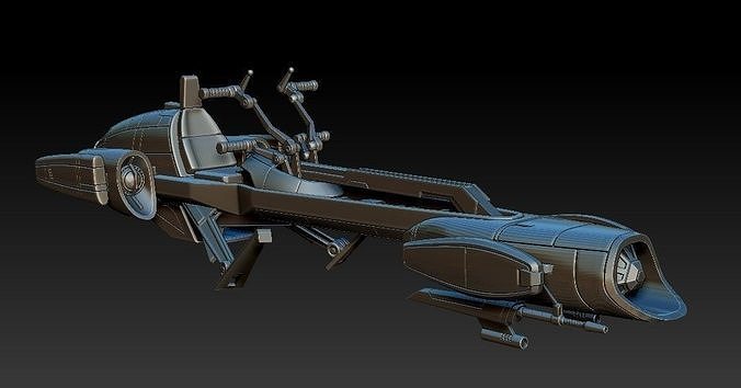 BARC Speeder  for 6 inch scale model kit STL 3D print model