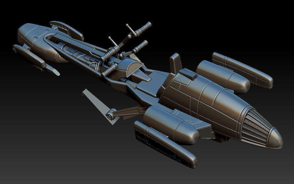 BARC Speeder  for 6 inch scale model kit STL 3D print model_1