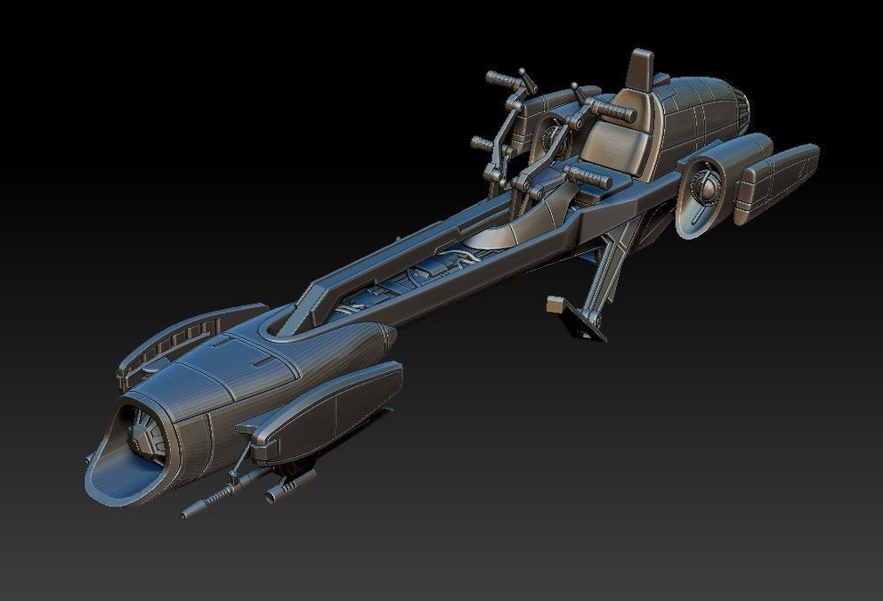 BARC Speeder  for 6 inch scale model kit STL 3D print model_2