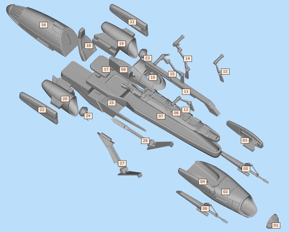 BARC Speeder  for 6 inch scale model kit STL 3D print model_5