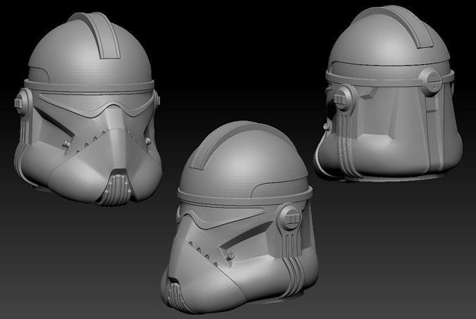 BARC Helmet full size and One12 scale solid helmet model STL 3D print model