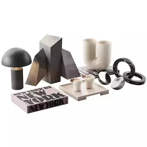 Living decor set for the coffee table NEW YORK 00