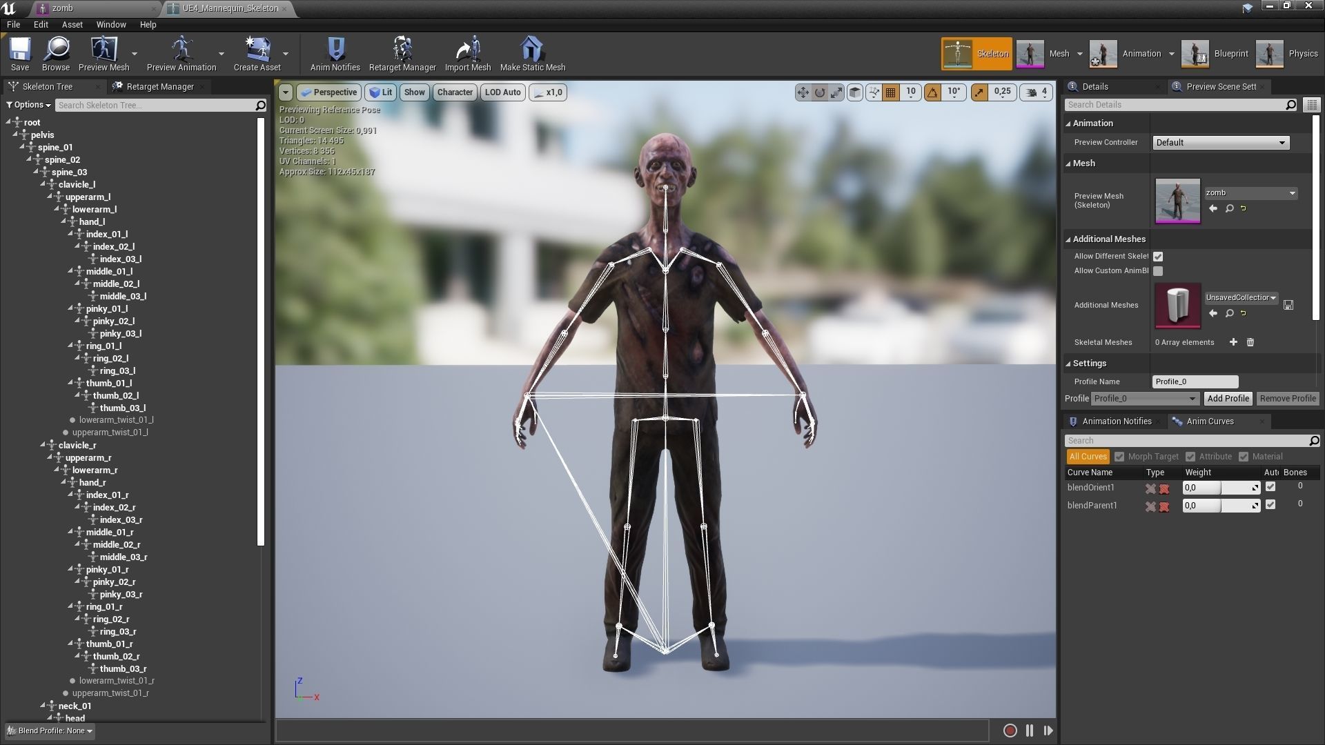 Zombie Low-poly 3D model_10