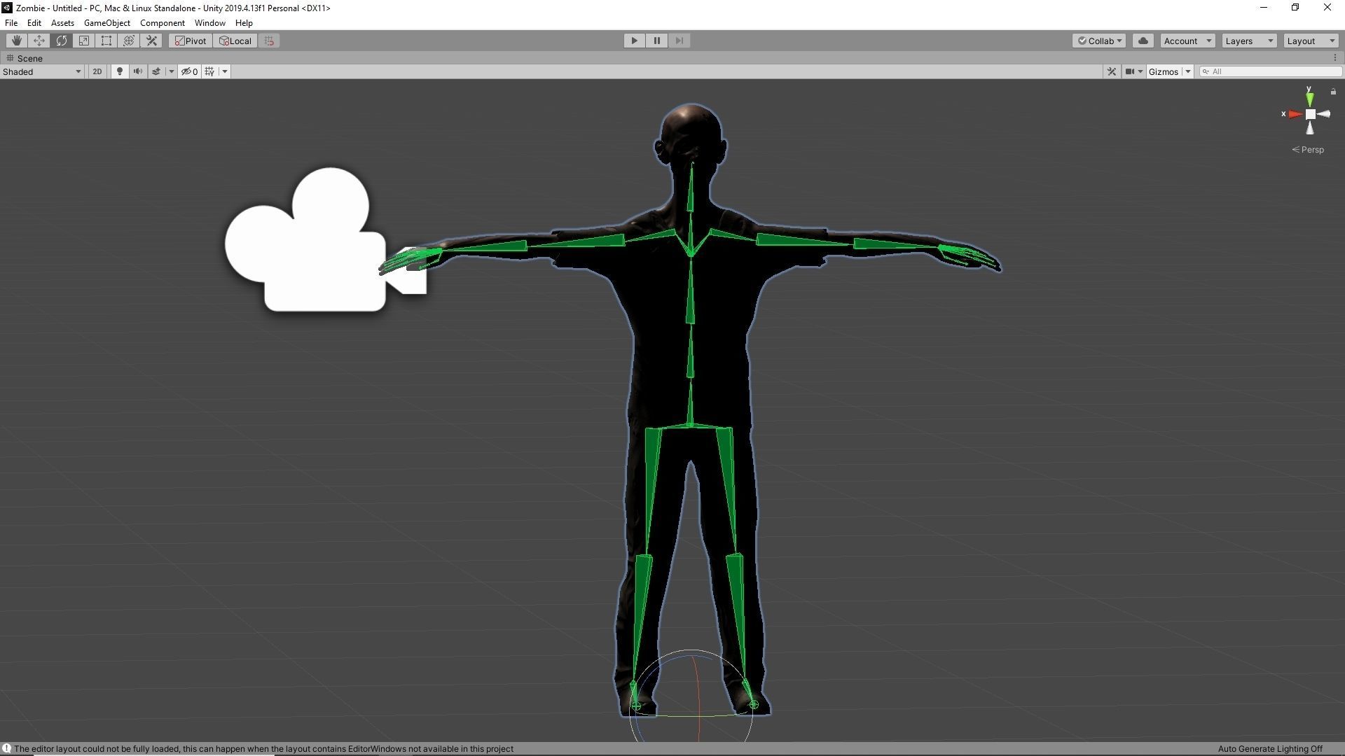 Zombie Low-poly 3D model_16