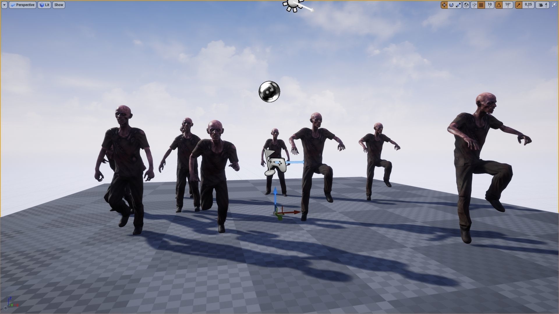 Zombie Low-poly 3D model_15