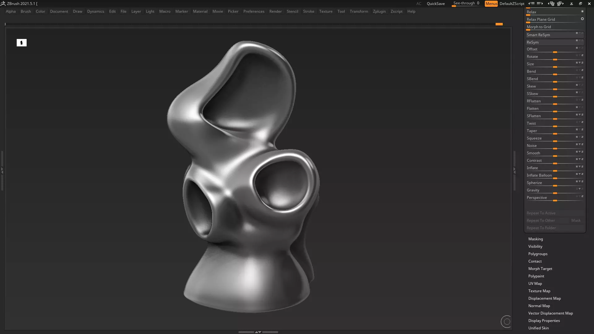 Modern Abstract Decorative sculpture 3d print model 33 3D print model