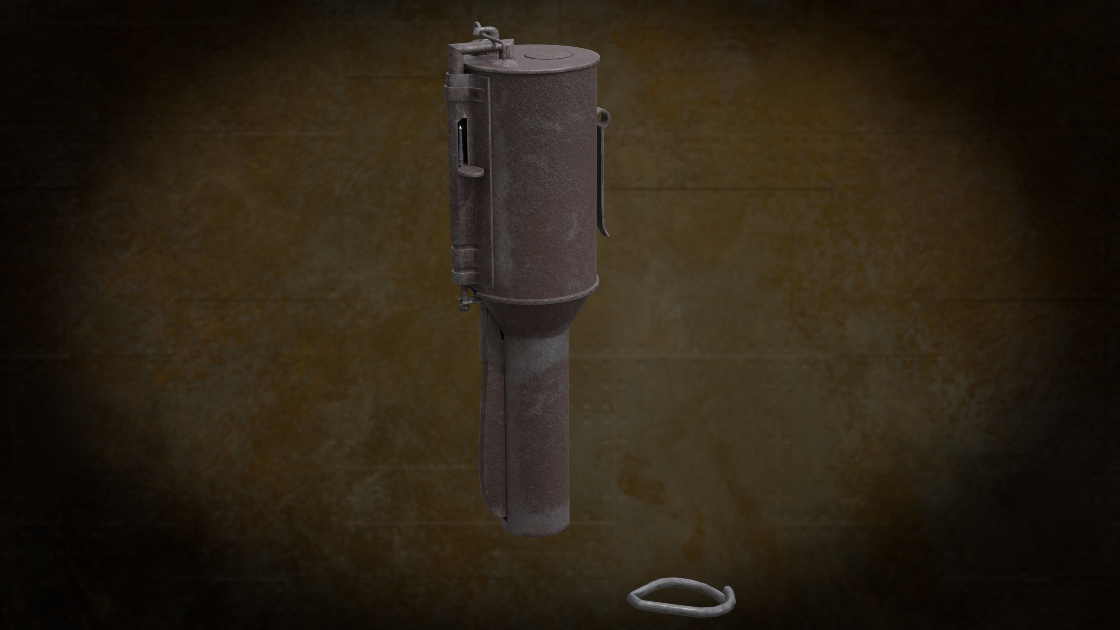 1917 Chemical Gas Grenade Low-poly 3D model_12