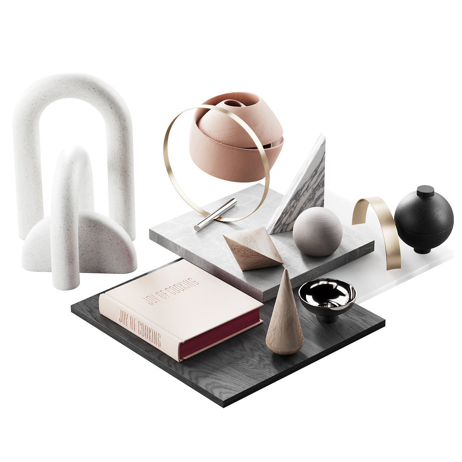 009 geometric figure set for the coffe table 002 3D model_8