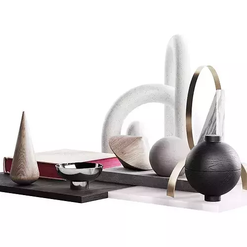 009 geometric figure set for the coffe table 002 3D model 2