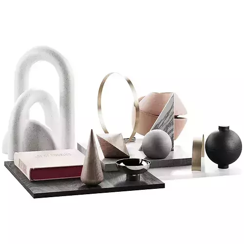 009 geometric figure set for the coffe table 002 3D model 7
