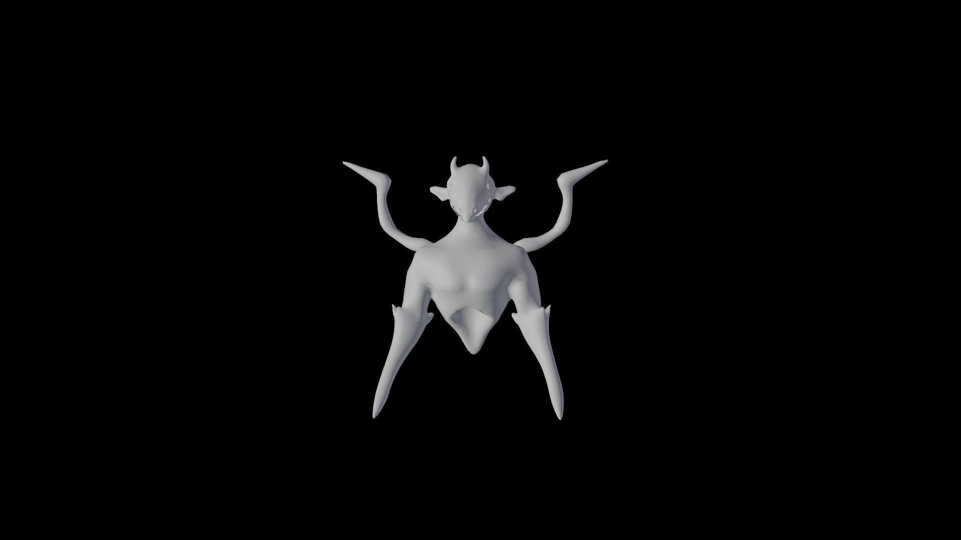 Goblin Wraith Dragon Low-poly 3D model_24