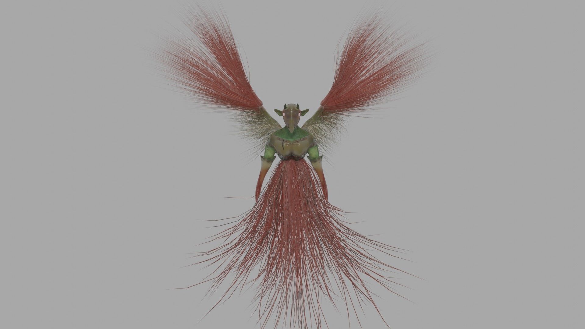 Goblin Wraith Dragon Low-poly 3D model_13