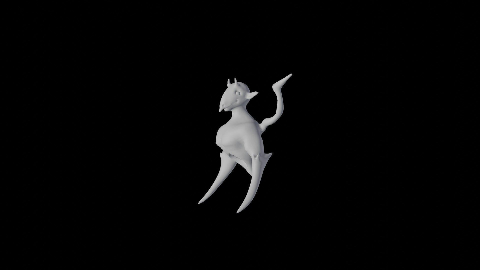 Goblin Wraith Dragon Low-poly 3D model_27