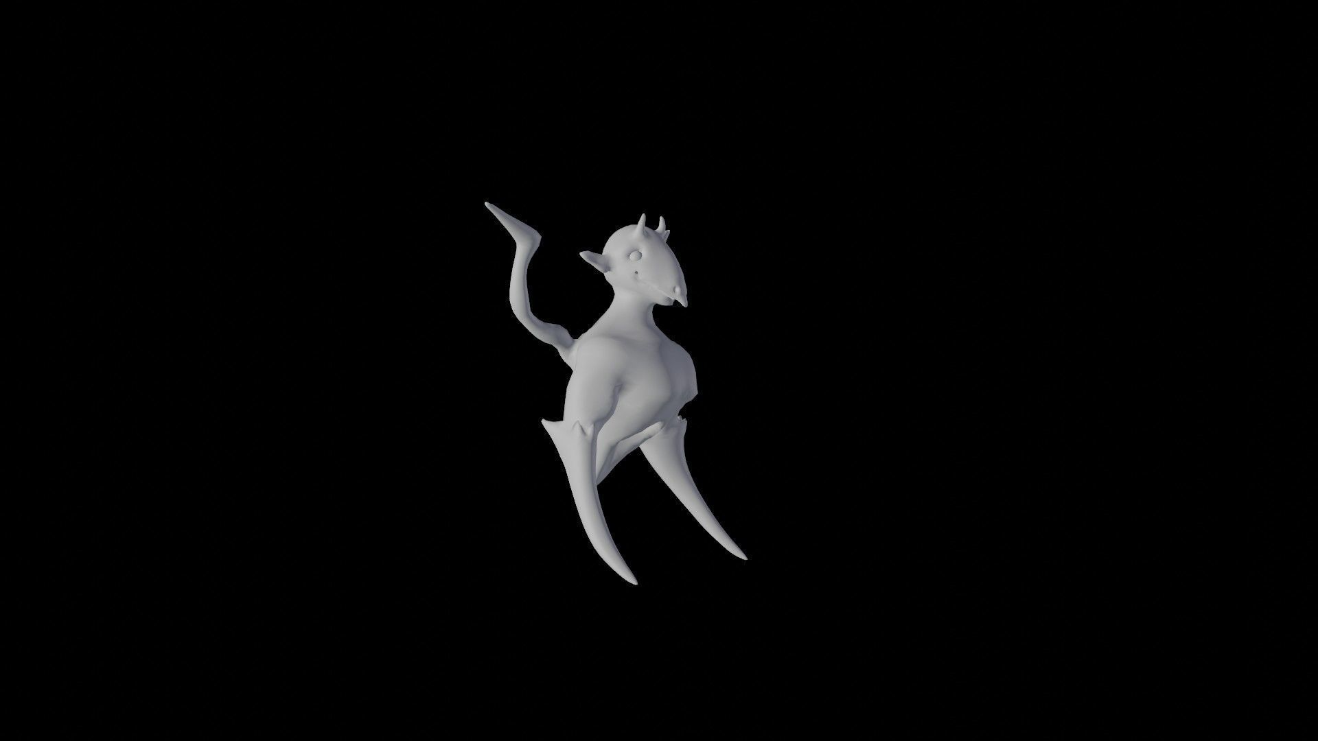 Goblin Wraith Dragon Low-poly 3D model_33