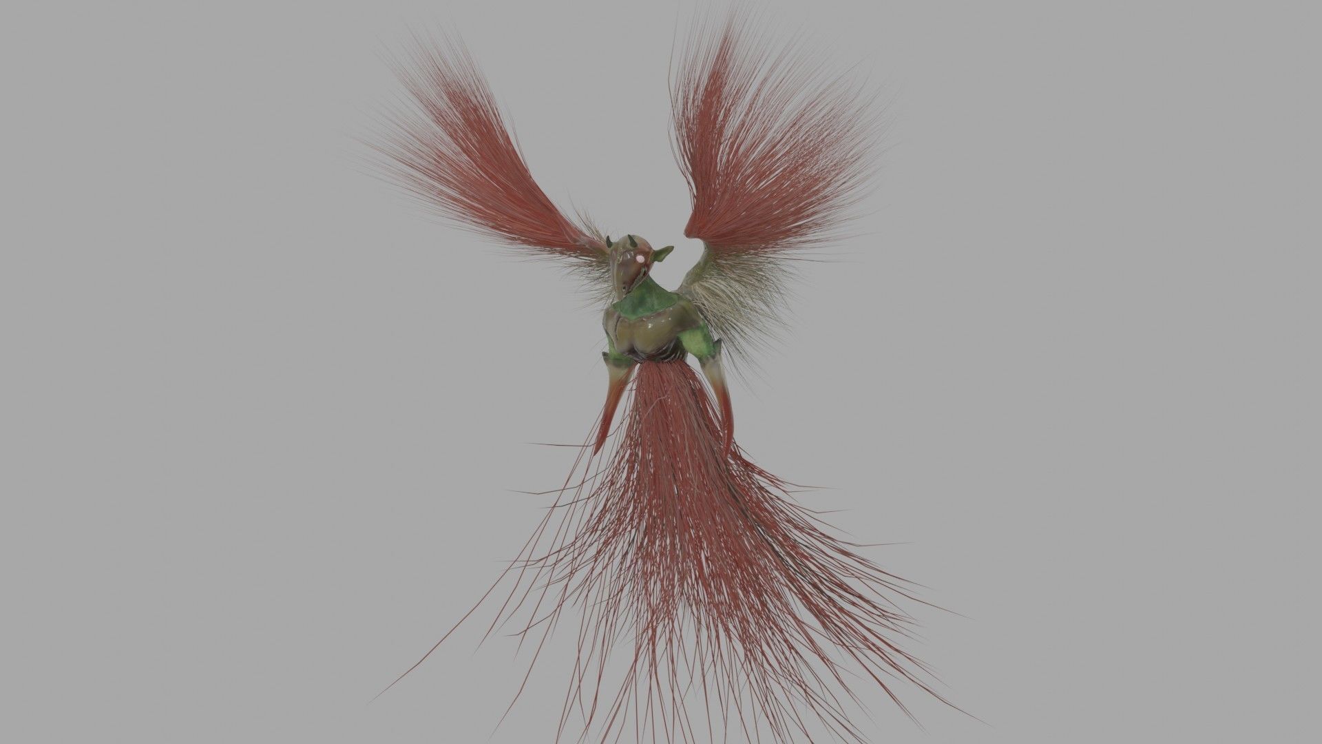 Goblin Wraith Dragon Low-poly 3D model_12