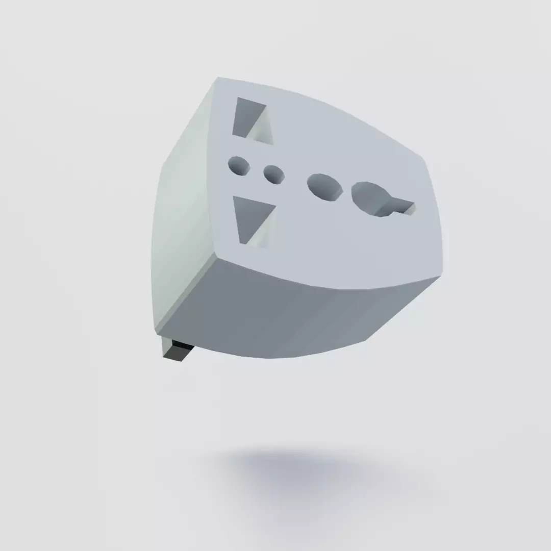 ADAPTER uk plug Free low-poly 3D model