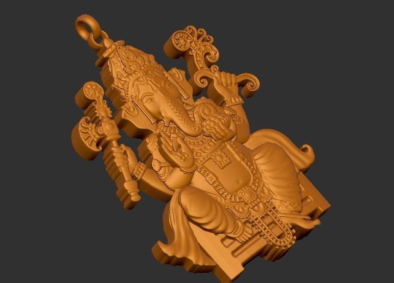 Ganesh ji Loket design 3D print model_8
