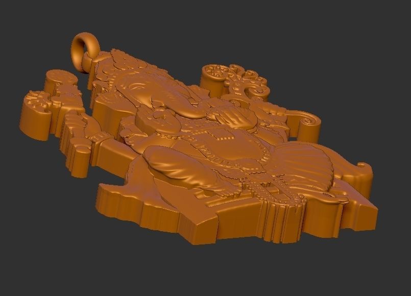 Ganesh ji Loket design 3D print model_7
