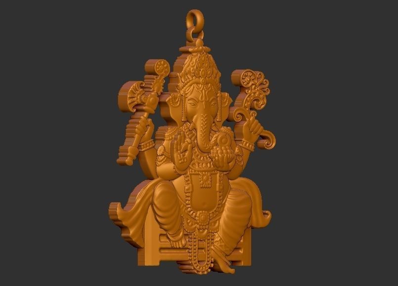 Ganesh ji Loket design 3D print model_1