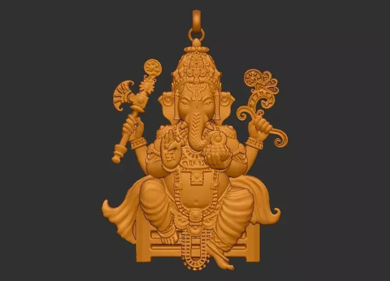 Ganesh ji Loket design 3D print model_0