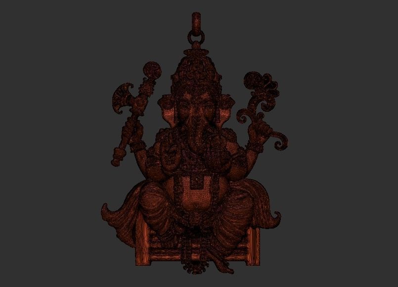 Ganesh ji Loket design 3D print model_13