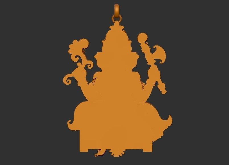 Ganesh ji Loket design 3D print model_3