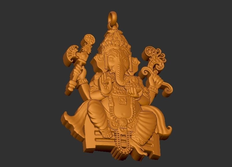 Ganesh ji Loket design 3D print model_6