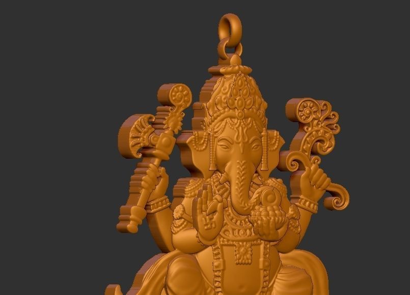Ganesh ji Loket design 3D print model_10