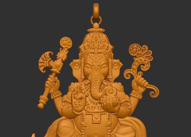 Ganesh ji Loket design 3D print model_4