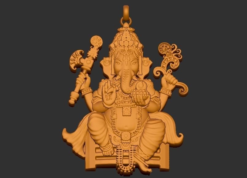 Ganesh ji Loket design 3D print model_5