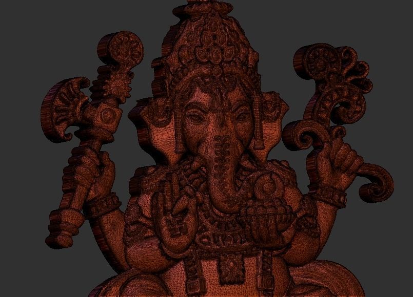 Ganesh ji Loket design 3D print model_18