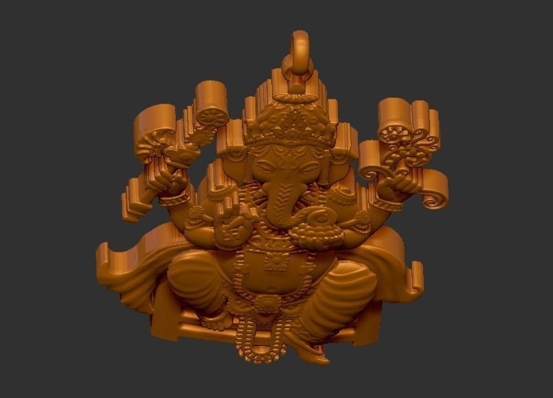 Ganesh ji Loket design 3D print model_11