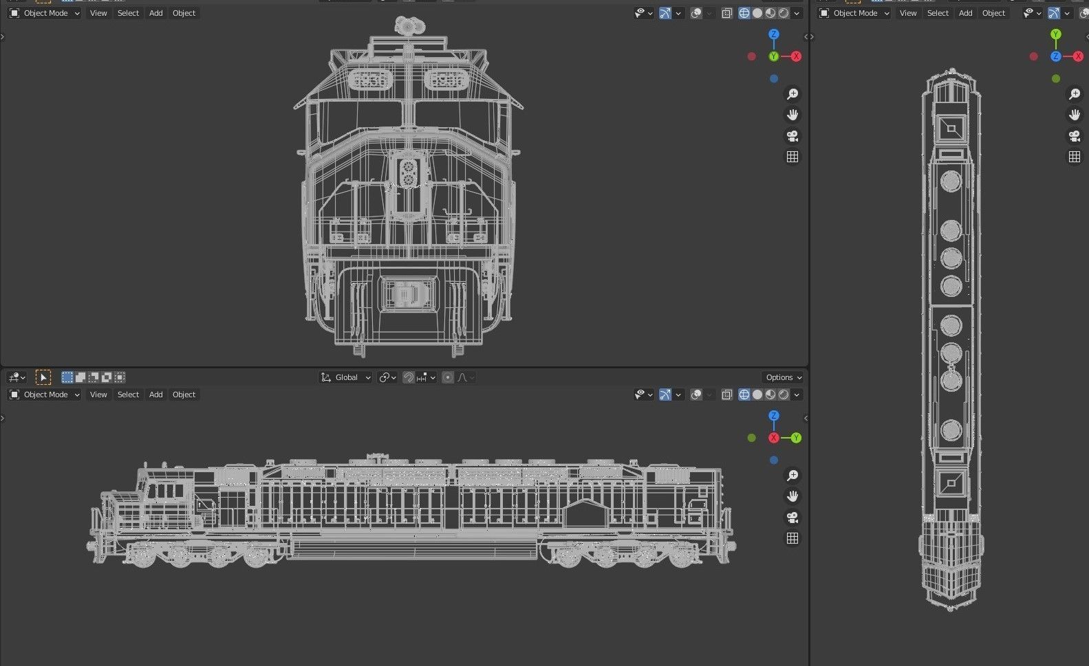 EMD DDA40x for Rendering in Blender 3D model_10