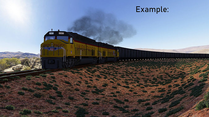 EMD DDA40x for Rendering in Blender 3D model