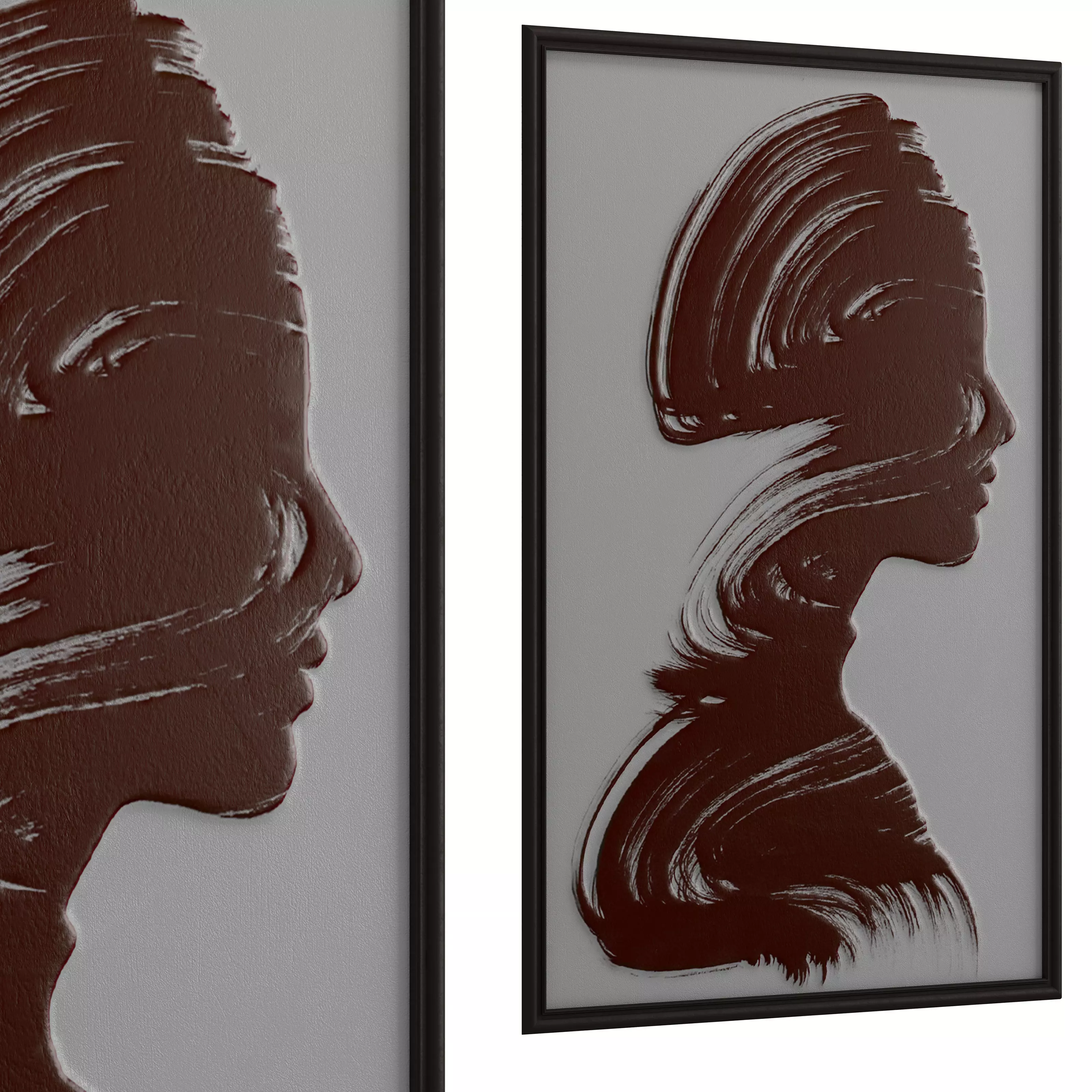 3d wall paint 4 Low-poly 3D model_0