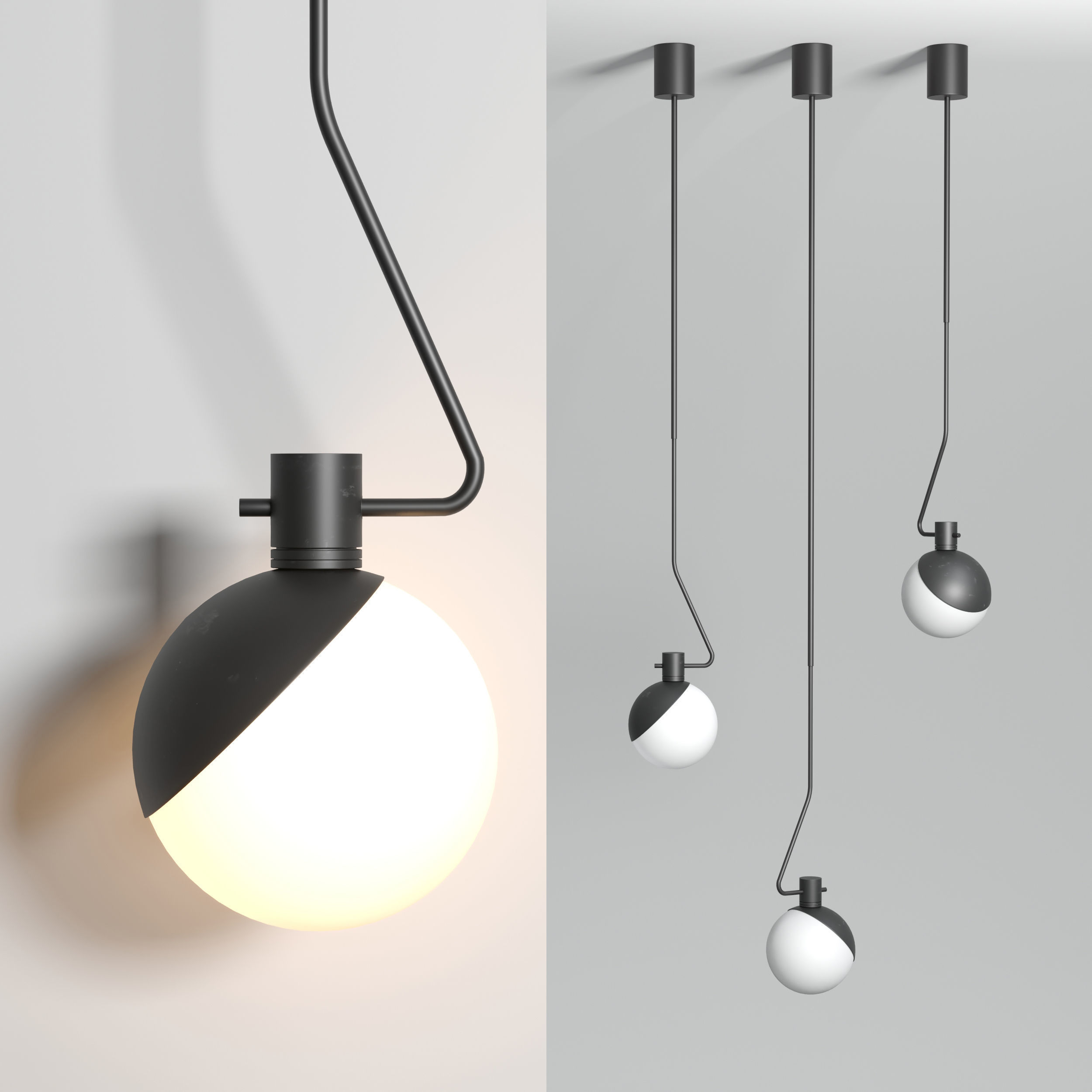 Grupa Baluna collection Black  Light 3D model_1