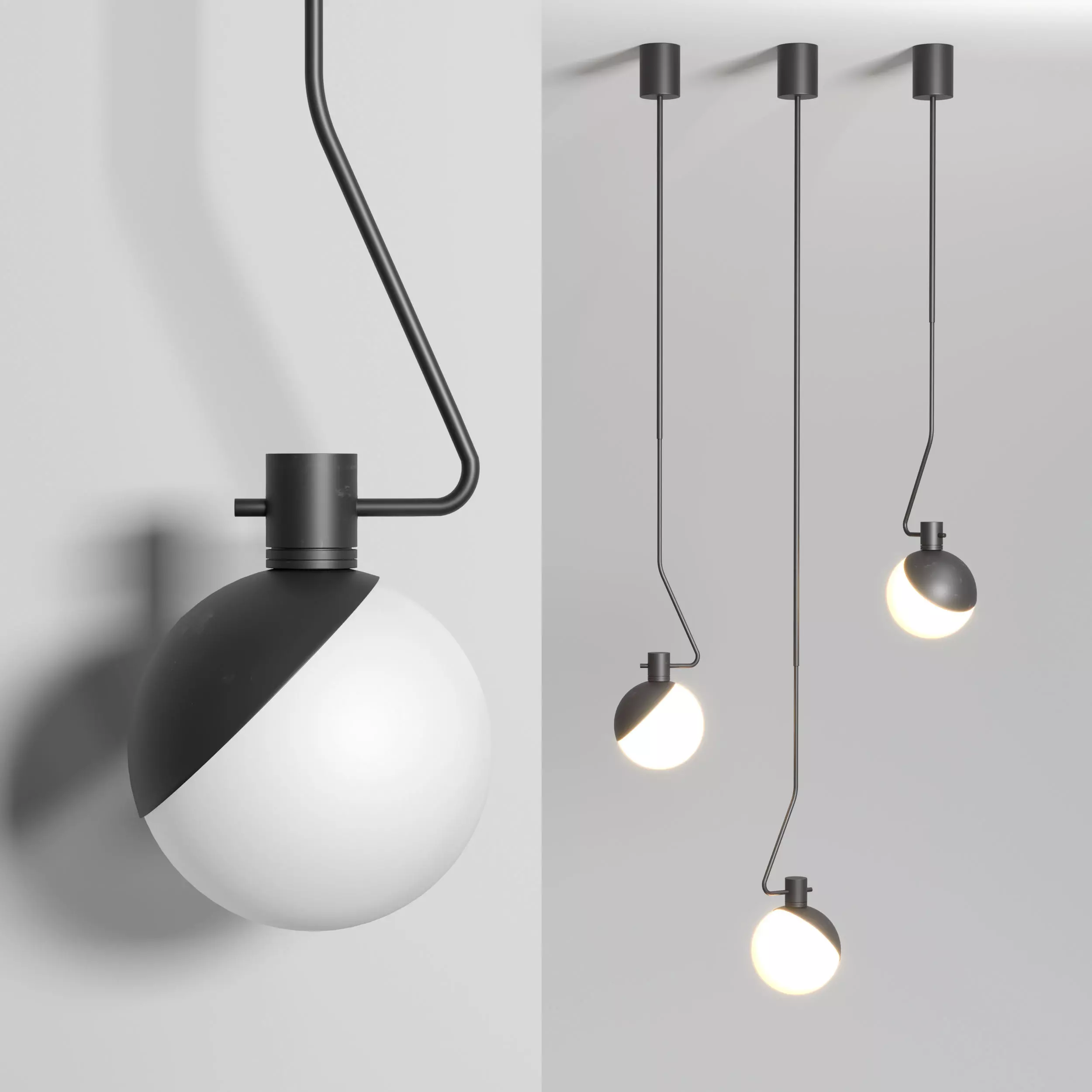 Grupa Baluna collection Black  Light 3D model_0