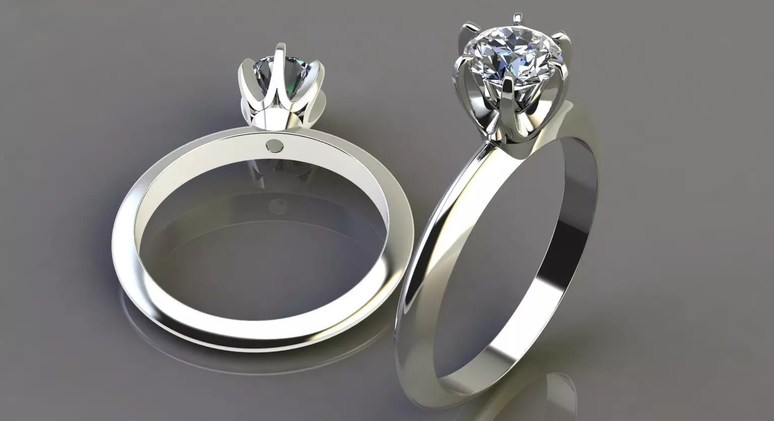FREE Classic Engagement ring Free 3D print model