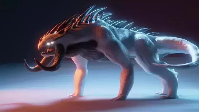 Fantasy wolf creature