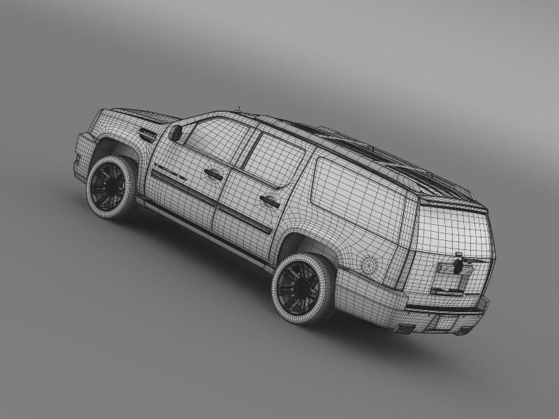 Cadillac Escalade 2013 ESV 3D model_13