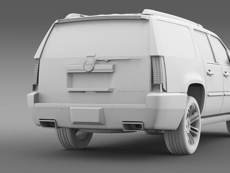 Cadillac Escalade 2013 ESV 3D model_9