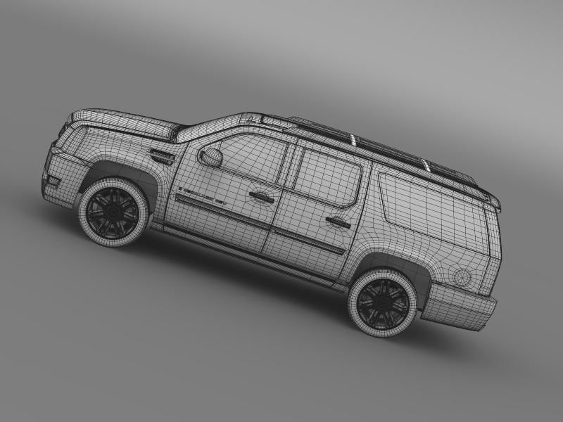 Cadillac Escalade 2013 ESV 3D model_12