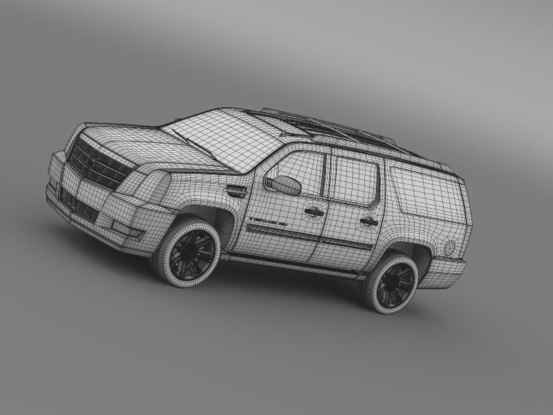 Cadillac Escalade 2013 ESV 3D model_10