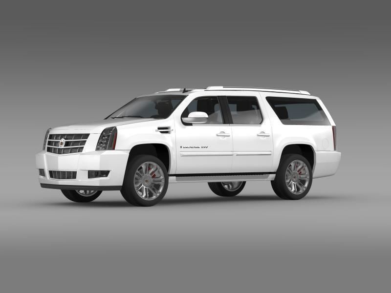Cadillac Escalade 2013 ESV 3D model_16