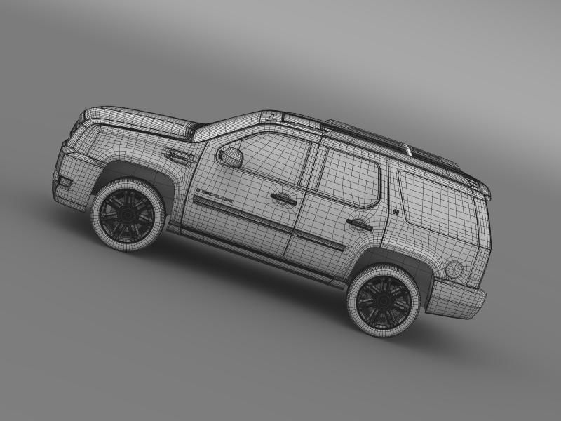 Cadillac Escalade 2013 Hybrid 3D model_12