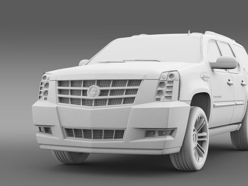 Cadillac Escalade 2013 Hybrid 3D model_8
