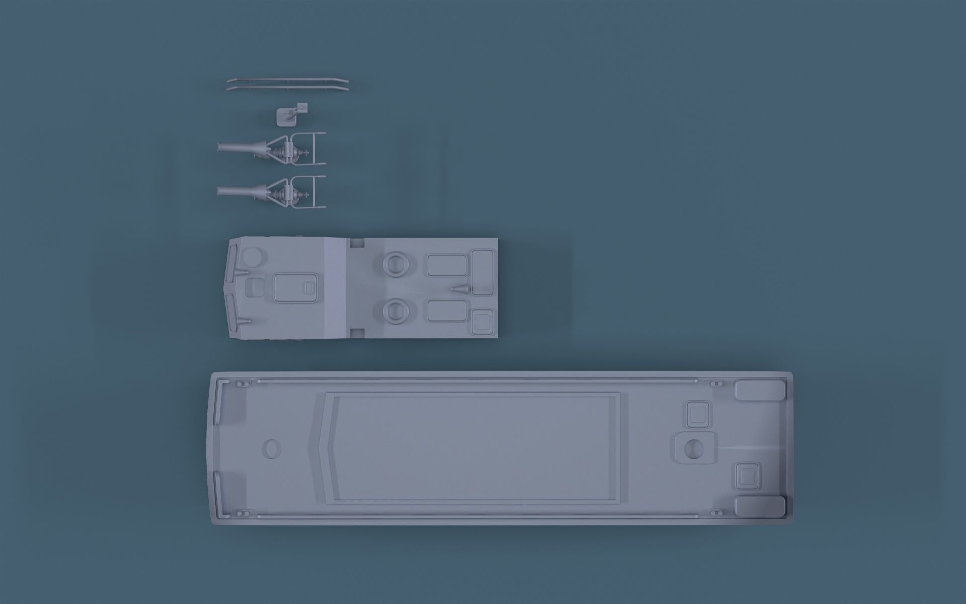 Fire boat for 3D Print 3D print model_13