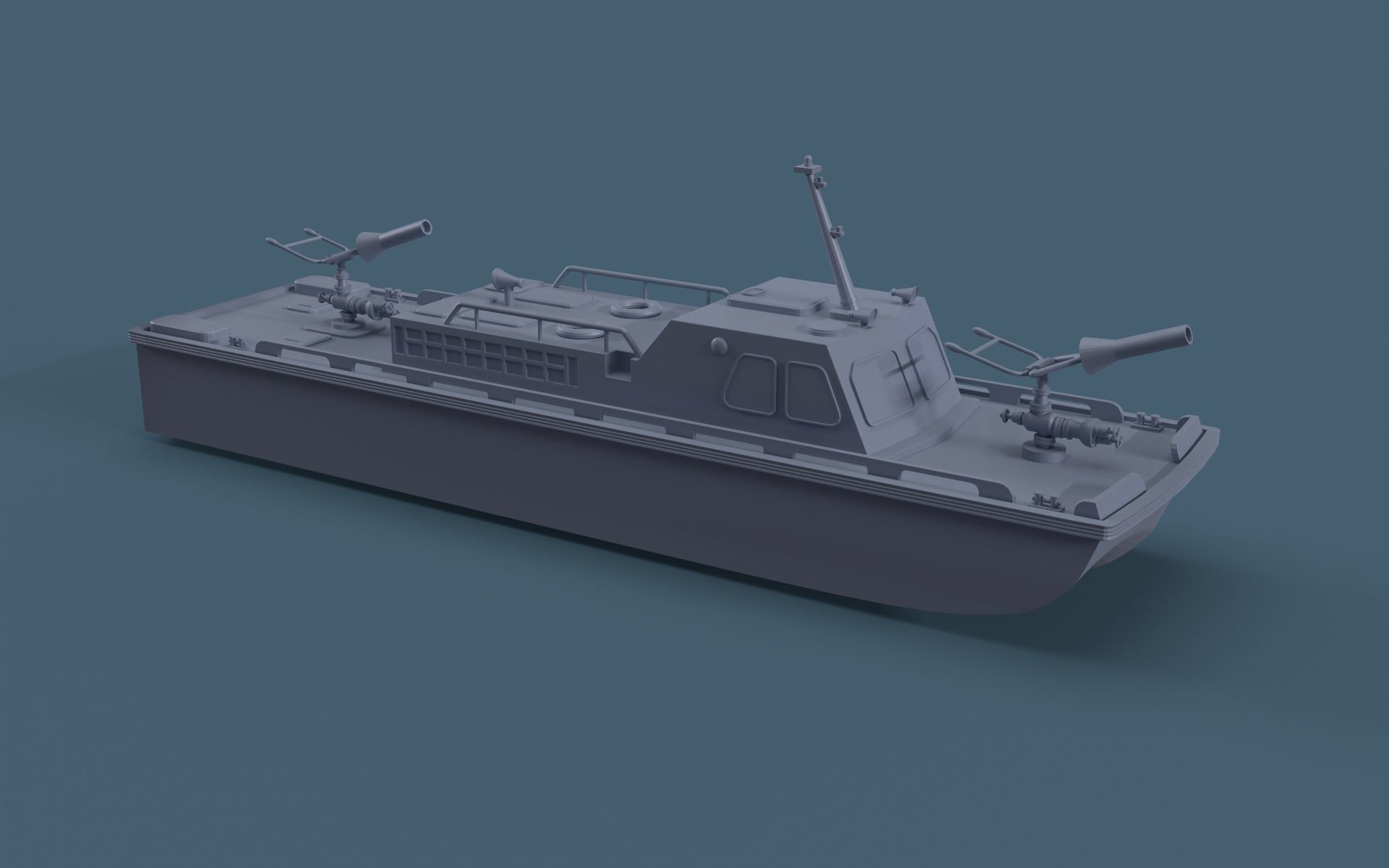 Fire boat for 3D Print 3D print model_1