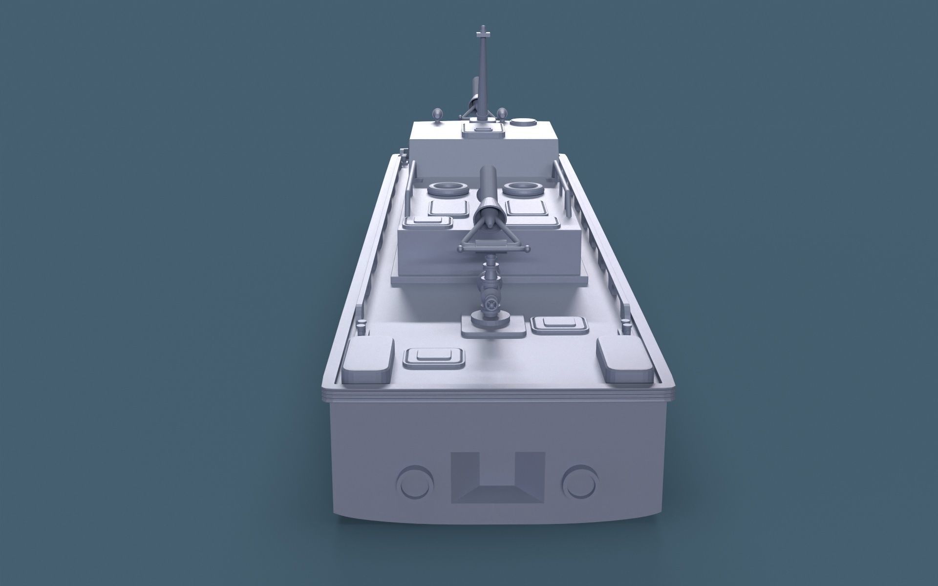 Fire boat for 3D Print 3D print model_5